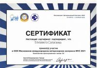 Сертификат сотрудника Салагаева Е.К.